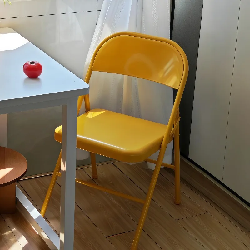 Dopamine color folding chair, portable installation-free all-steel back chair, high-value storefront venue arrangement chair
Dopamine color folding chair, portable installation-free all-steel back chair, high-value storefront venue arrangement chair