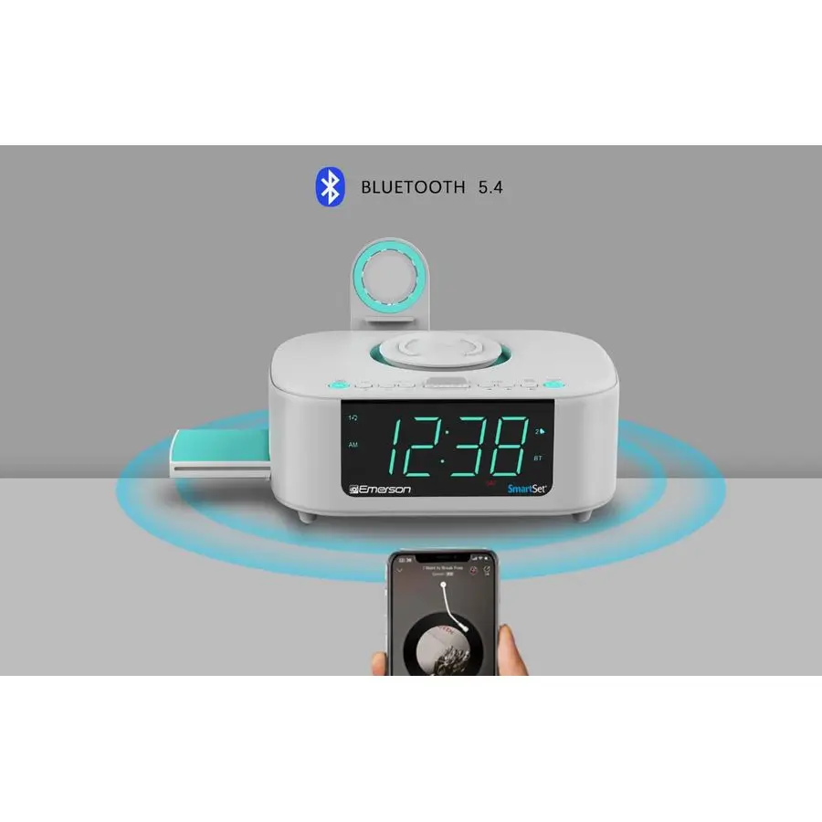 Беспроводная зарядка CKSW5010 Smartset, FM-радиоприемник с двойным будильником, Bluetooth-колонка, сверхбыстрая зарядка 15 Вт, выдвижная зарядная панель 3 Вт
Беспроводная зарядка CKSW5010 Smartset, FM-радиоприемник с двойным будильником, Bluetooth-колонка, сверхбыстрая зарядка 15 Вт, выдвижная зарядная панель 3 Вт