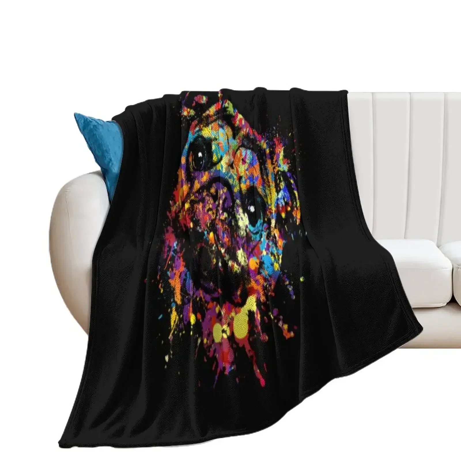 Colorful Paint Pug dog Throw Blanket Flannel anime bed plaid funny gift Blankets
Colorful Paint Pug dog Throw Blanket Flannel anime bed plaid funny gift Blankets