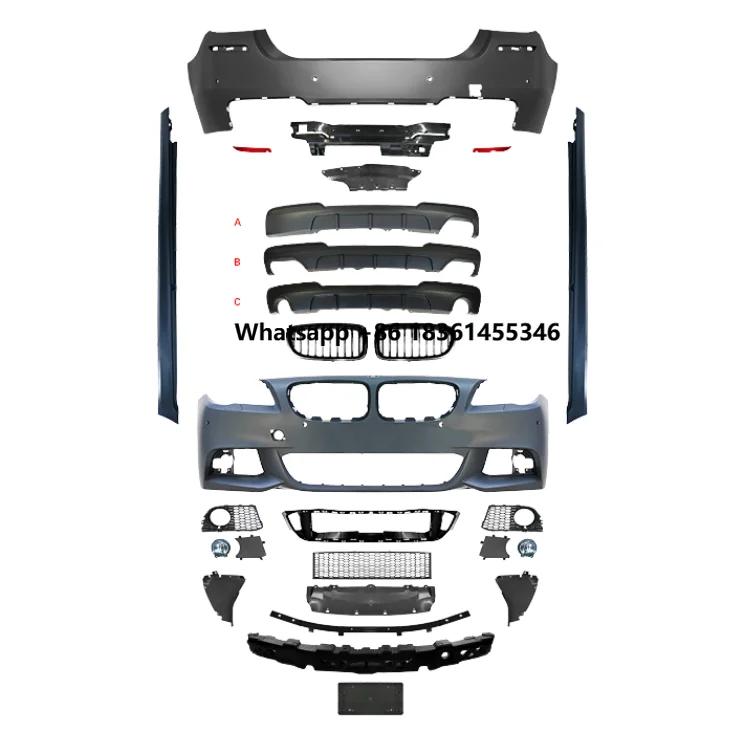 For 5 Series F10 2014-2017 Upgrade to M-tech Style Front Bumper Rear Bumper Grille Side Skirt Easy Installation Body Kit
For 5 Series F10 2014-2017 Upgrade to M-tech Style Front Bumper Rear Bumper Grille Side Skirt Easy Installation Body Kit
