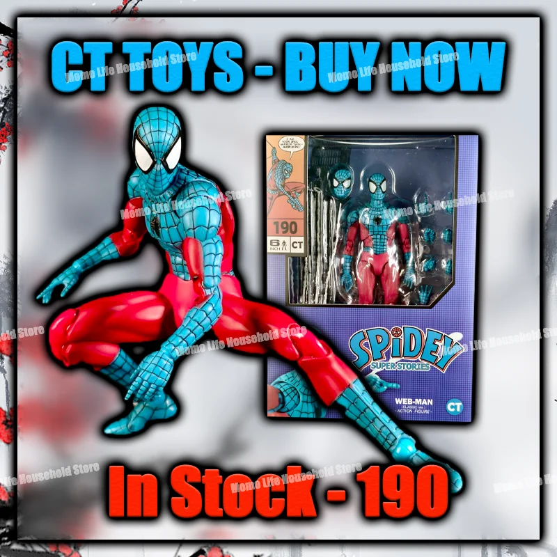 In Stock Ct Toys Spiderman Web Man Mafex 190 Figure Spidey Super Stories Webman Spider-Man Anime Action Figure Custom Gifts Toys
In Stock Ct Toys Spiderman Web Man Mafex 190 Figure Spidey Super Stories Webman Spider-Man Anime Action Figure Custom Gifts Toys