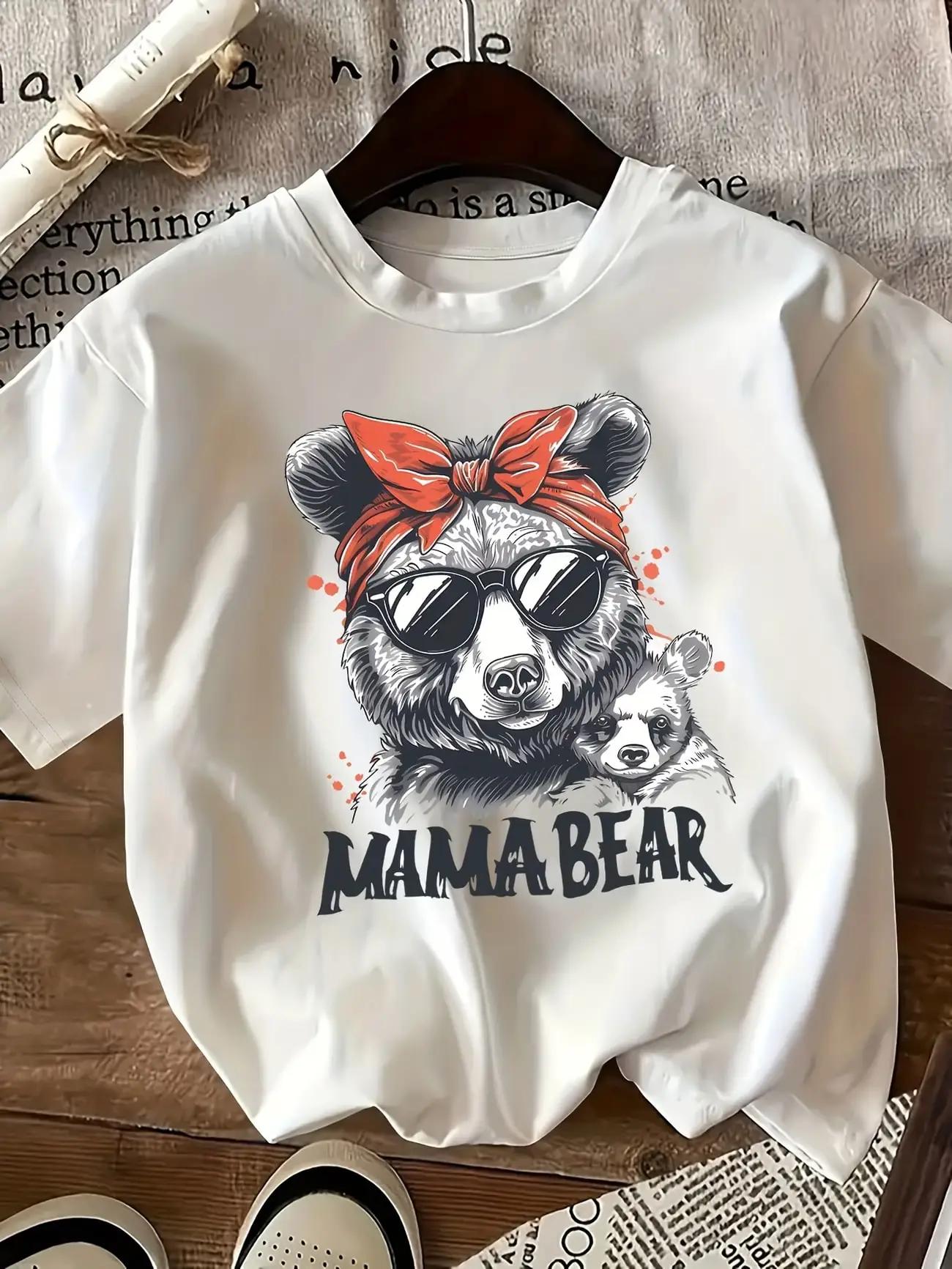 Plus size women's short sleeve T-shirt Mama Bear With Baby Bear Spring and Summer Must-Haves summer outfits women's clothing
Plus size women's short sleeve T-shirt Mama Bear With Baby Bear Spring and Summer Must-Haves summer outfits women's clothing