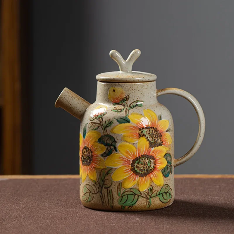 Chinese Style Retro Ceramic Cold Kettle Single Pot Kung Fu Tea Set Rural Style Pu-Erh Tea
Chinese Style Retro Ceramic Cold Kettle Single Pot Kung Fu Tea Set Rural Style Pu-Erh Tea