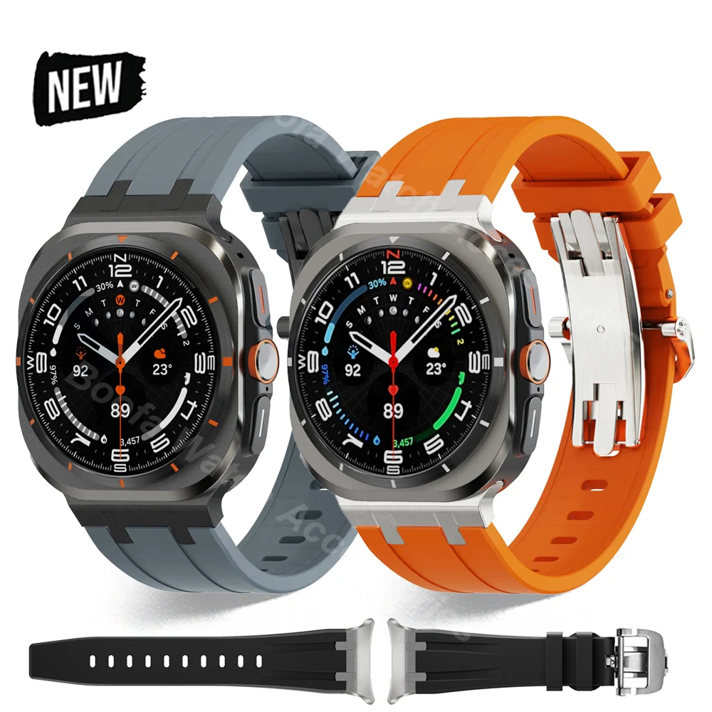 Силиконовый ремешок с пряжкой-бабочкой AP для Samsung Galaxy Watch Ultra 47 мм, браслет из нержавеющей стали для GALAXY WATCH Ultra Men Band
Силиконовый ремешок с пряжкой-бабочкой AP для Samsung Galaxy Watch Ultra 47 мм, браслет из нержавеющей стали для GALAXY WATCH Ultra Men Band