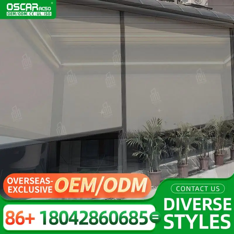 Легко устанавливаемые, экологичные, ветрозащитные, блокирующие 95% УФ-излучения, рулонные шторы с ручным и электрическим управлением на молнии для патио, балкона, офиса.
Легко устанавливаемые, экологичные, ветрозащитные, блокирующие 95% УФ-излучения, рулонные шторы с ручным и электрическим управлением на молнии для патио, балкона, офиса.