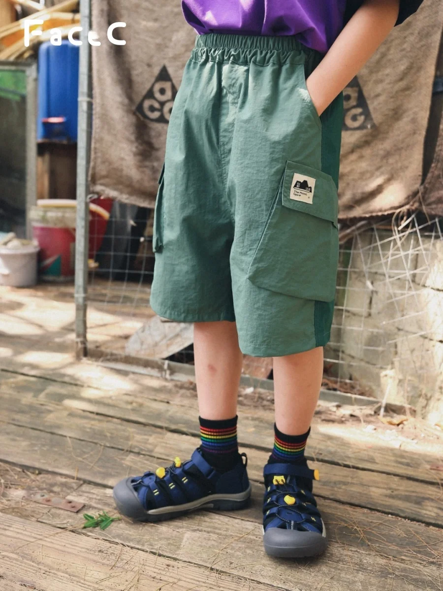 Facec Boys Workwear Shorts Quick Dry Breathable Color Block Five-Quarter Length Middle And Large Children's Pants Summer New ...
Facec Boys Workwear Shorts Quick Dry Breathable Color Block Five-Quarter Length Middle And Large Children's Pants Summer New ...