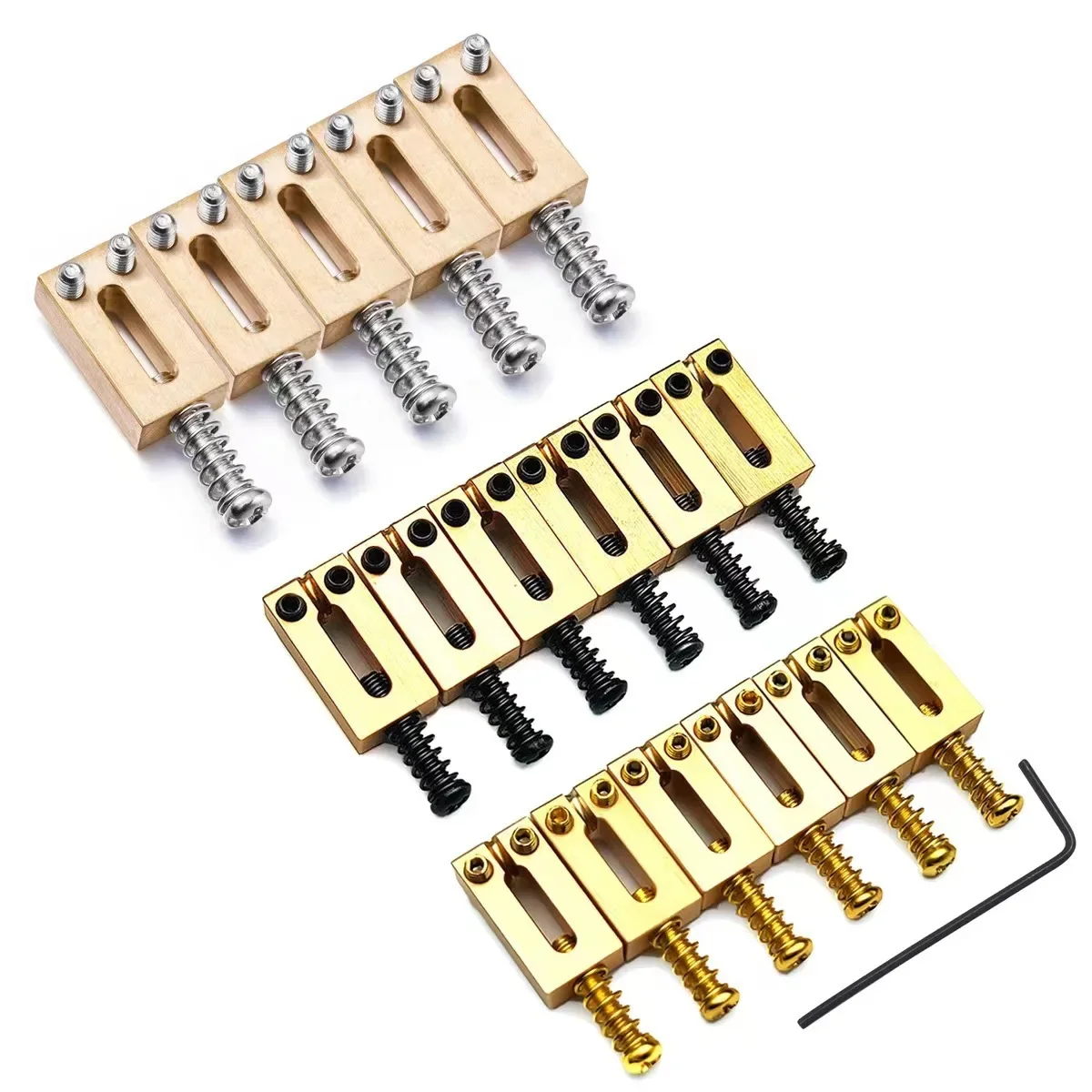 Electric guitar brass piano code SQ piano bridge saddle, upgraded resonance professional spare parts
Electric guitar brass piano code SQ piano bridge saddle, upgraded resonance professional spare parts