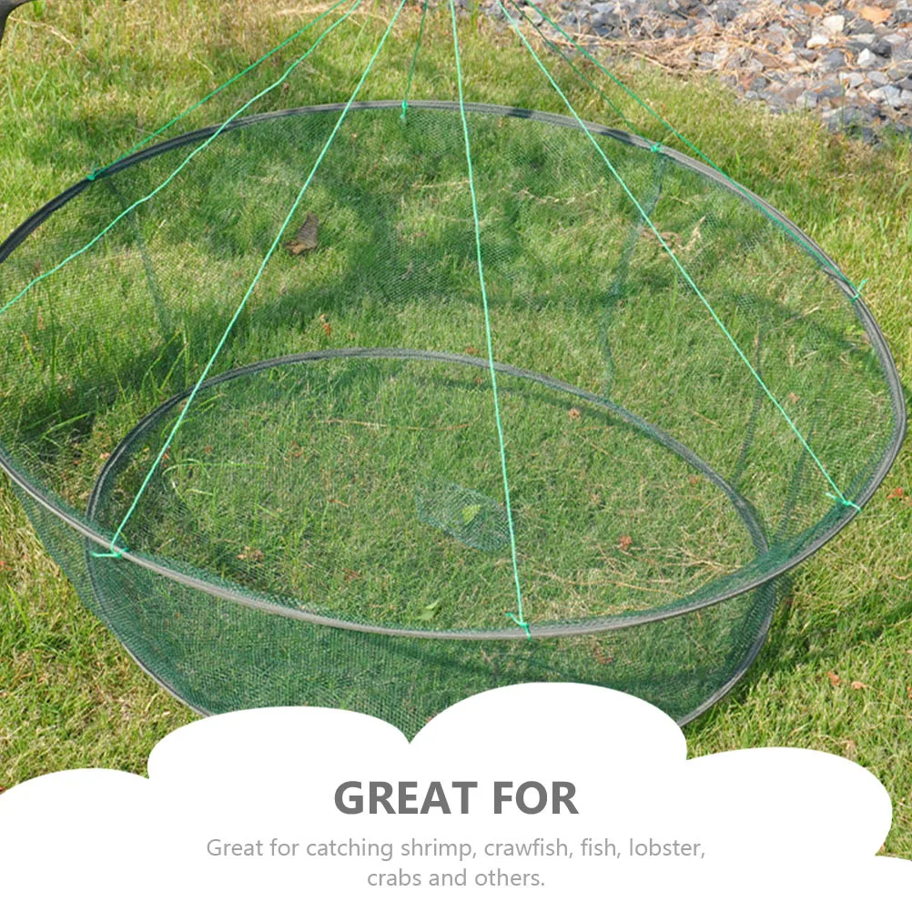 Portable Foldable Fishing Net for Fish Shrimp Crab Trap with Heavy Duty Nylon Mesh Large Capacity Catch Bag Outdoor Fishing Gear
Portable Foldable Fishing Net for Fish Shrimp Crab Trap with Heavy Duty Nylon Mesh Large Capacity Catch Bag Outdoor Fishing Gear