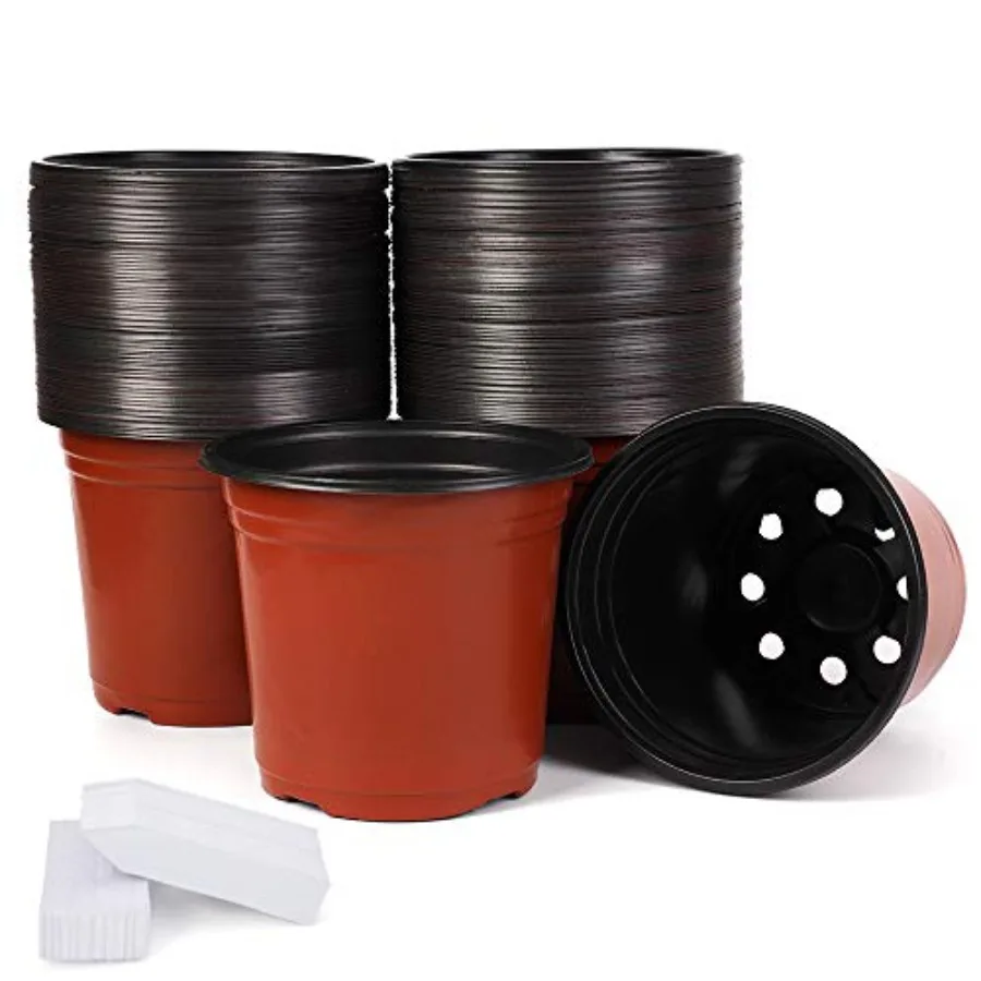 100-Pack Plastic Nursery Pots Come with 100 Pcs Labels, Seedlg Flower Plant Contaer and Seed Startg Pots
100-Pack Plastic Nursery Pots Come with 100 Pcs Labels, Seedlg Flower Plant Contaer and Seed Startg Pots