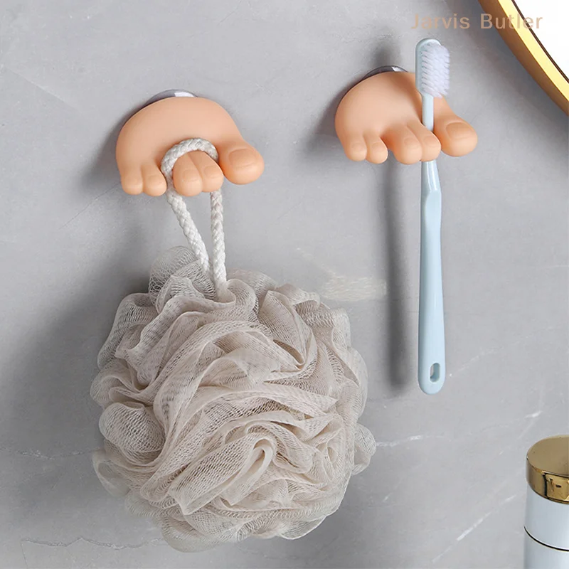 Funny Finger Toes Suction Cup Toothbrush Holder Wall Mounted Tooth Brush Storage Rack Bathroom Storage Stand Organizer
Funny Finger Toes Suction Cup Toothbrush Holder Wall Mounted Tooth Brush Storage Rack Bathroom Storage Stand Organizer