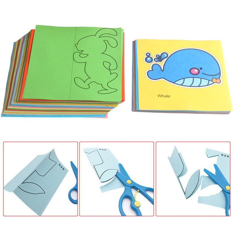 48/96sheets Children Paper Cuttings Toys Early Education Toy Colored Paper Handmade Painting Art Supply Handicrafts for Kids TMZ
48/96sheets Children Paper Cuttings Toys Early Education Toy Colored Paper Handmade Painting Art Supply Handicrafts for Kids TMZ