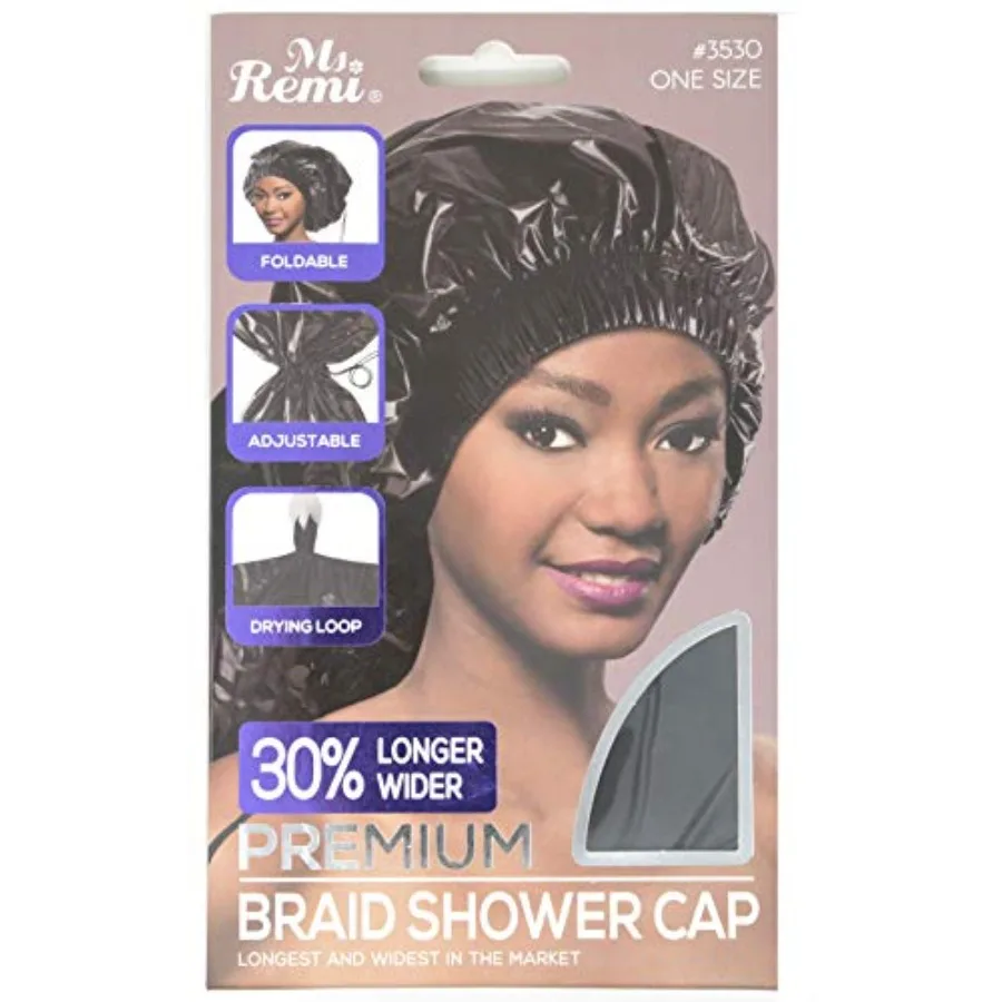 Ms Remi Premium Braid Shower Cap Black 25 inch long and 18.5 inch wide
Ms Remi Premium Braid Shower Cap Black 25 inch long and 18.5 inch wide
