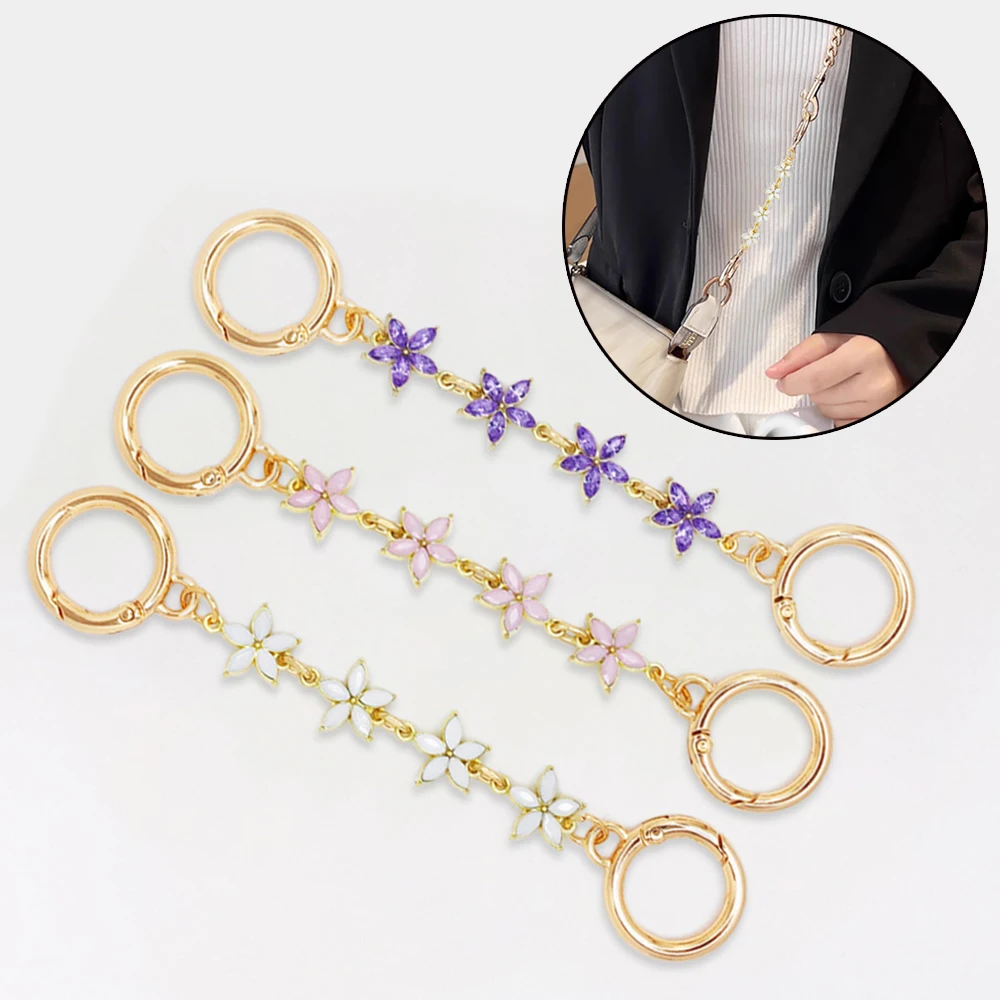 1Pc Bag Strap Extension Chain Hanging Buckles Extension Chain Bag Charms Replacement Decorative Flowers Chain Bag Accessories
1Pc Bag Strap Extension Chain Hanging Buckles Extension Chain Bag Charms Replacement Decorative Flowers Chain Bag Accessories