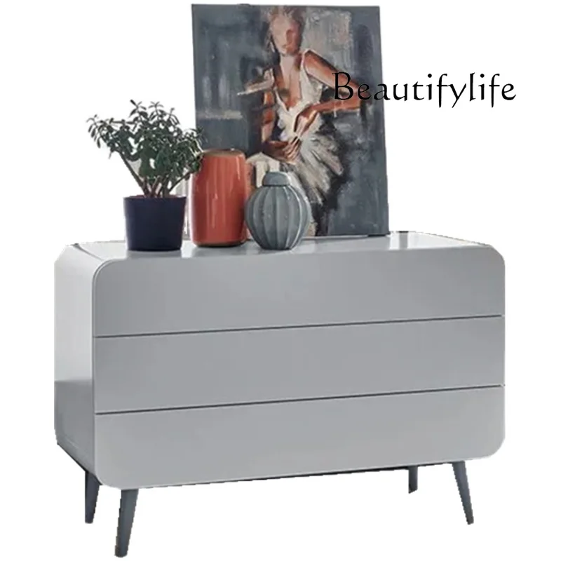Nordic cream wind solid wood paint three-bucket cabinet modern simple drawer cabinet
Nordic cream wind solid wood paint three-bucket cabinet modern simple drawer cabinet