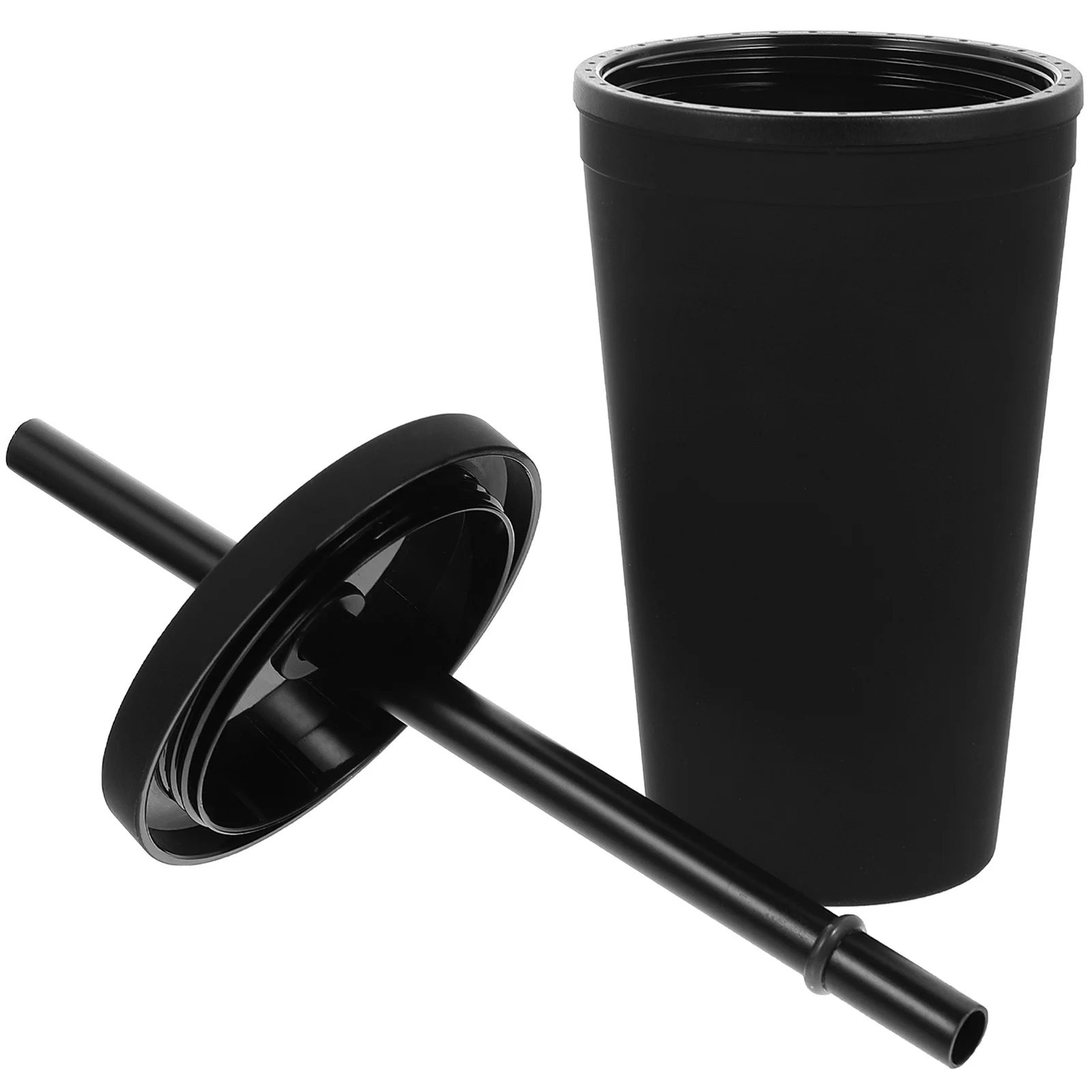 1pc Double Thickened Drinking Glass 600Ml Large Capacity Leakproof Plastic Water Cup With Straw For Travel Outdoor Juice Storage 
1pc Double Thickened Drinking Glass 600Ml Large Capacity Leakproof Plastic Water Cup With Straw For Travel Outdoor Juice Storage