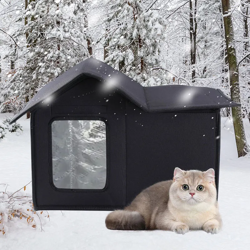 Outdoor Cat House Waterproof Easy To Disassemble Pet Bed Detachable Roof Design Large Space Breathable Cat and Dog Universal Bed
Outdoor Cat House Waterproof Easy To Disassemble Pet Bed Detachable Roof Design Large Space Breathable Cat and Dog Universal Bed