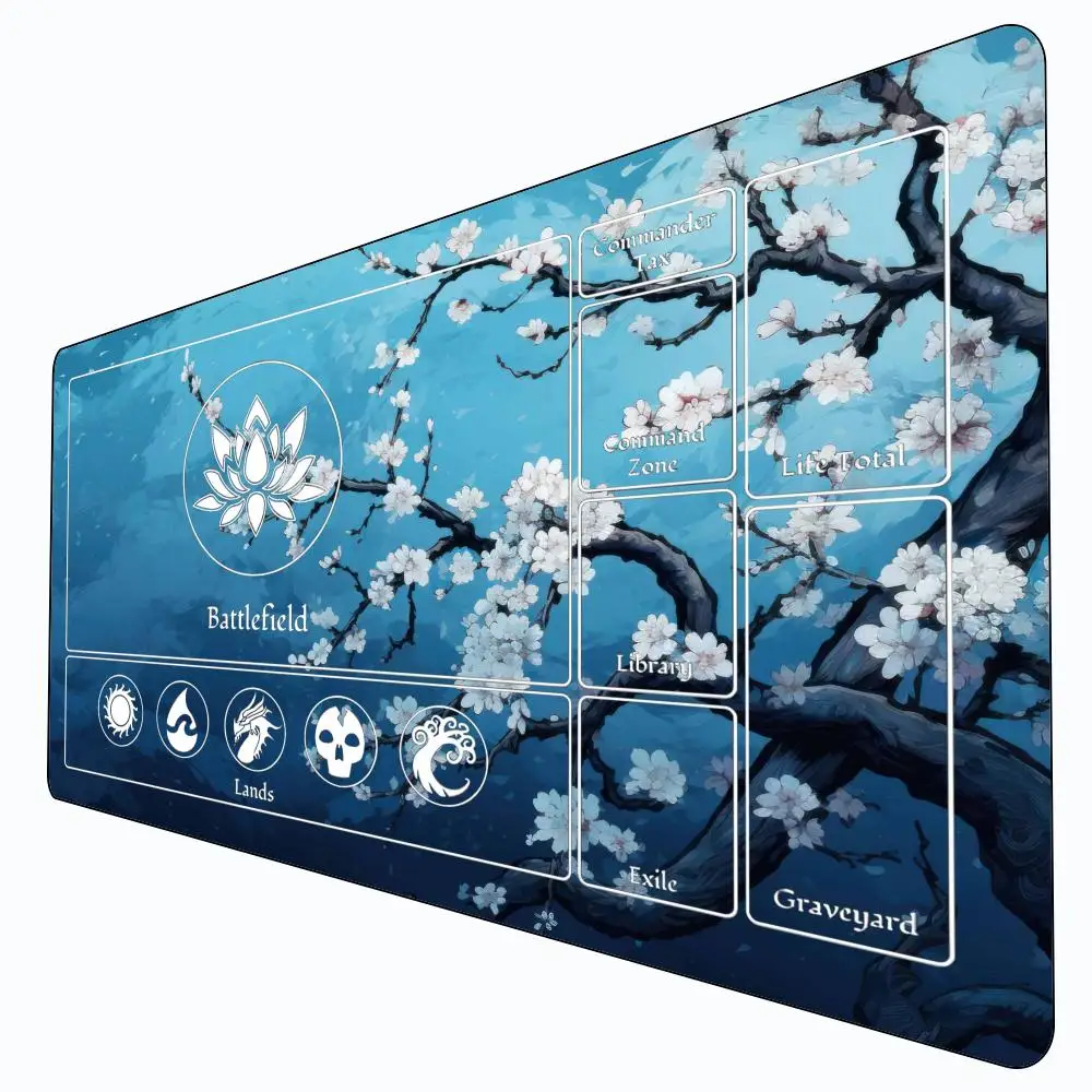 Blue Cherry Blossom Mouse Pad Card Game Mat Large Computer Office Mousepad Anti-slip for MTG DTCG CCG RPG Trading Card Desk Mats
Blue Cherry Blossom Mouse Pad Card Game Mat Large Computer Office Mousepad Anti-slip for MTG DTCG CCG RPG Trading Card Desk Mats