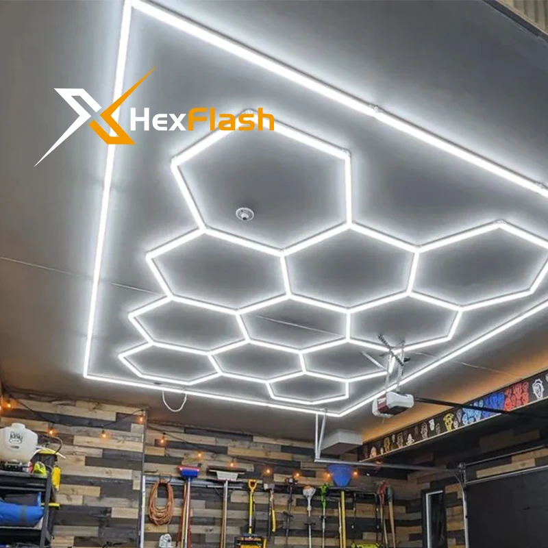 Hexagon LED Car Garage Light with Border 6500k Ceiling Light Shop Light for Car Detailing Garage Workshop Gym Supermarket
Hexagon LED Car Garage Light with Border 6500k Ceiling Light Shop Light for Car Detailing Garage Workshop Gym Supermarket