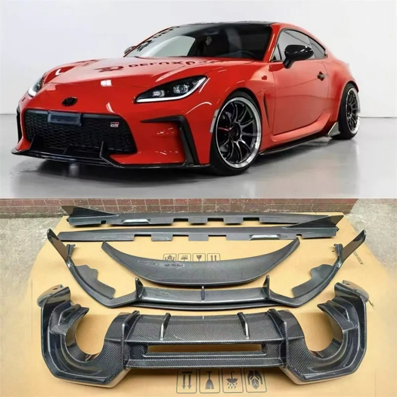 For Toyota GR86 BRZ Real Carbon Fiber Bumper Front Lip Rear Diffuser Side Skirts Tail Wing Splitters Car Accessories Body Kit
For Toyota GR86 BRZ Real Carbon Fiber Bumper Front Lip Rear Diffuser Side Skirts Tail Wing Splitters Car Accessories Body Kit