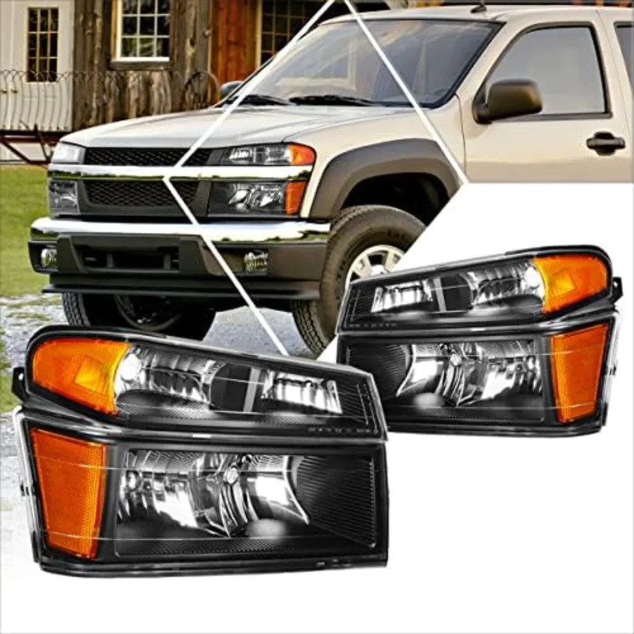 4 шт. фары + бампер в сборе, совместимые с 04-12 Chevy Colorado GMC Canyon Isuzu iSeries, черный корпус, янтарный угол
4 шт. фары + бампер в сборе, совместимые с 04-12 Chevy Colorado GMC Canyon Isuzu iSeries, черный корпус, янтарный угол