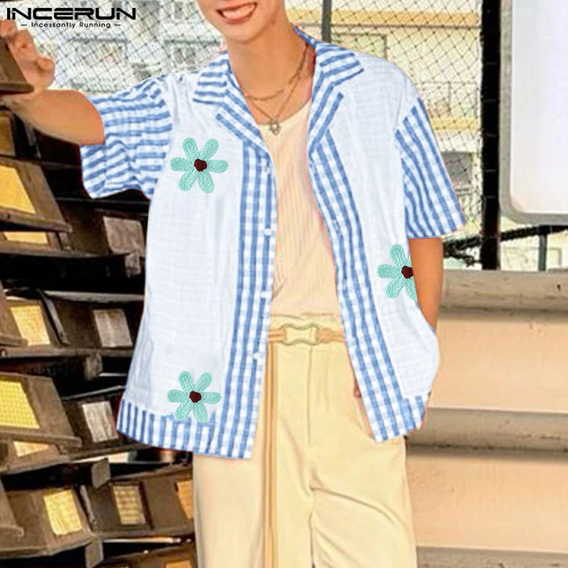 INCERUN Men Shirt Plaid Patchwork Lapel Short Sleeve Button Casual Men Clothing Streetwear Oversize 2025 Fashion Male Shirts
INCERUN Men Shirt Plaid Patchwork Lapel Short Sleeve Button Casual Men Clothing Streetwear Oversize 2025 Fashion Male Shirts
