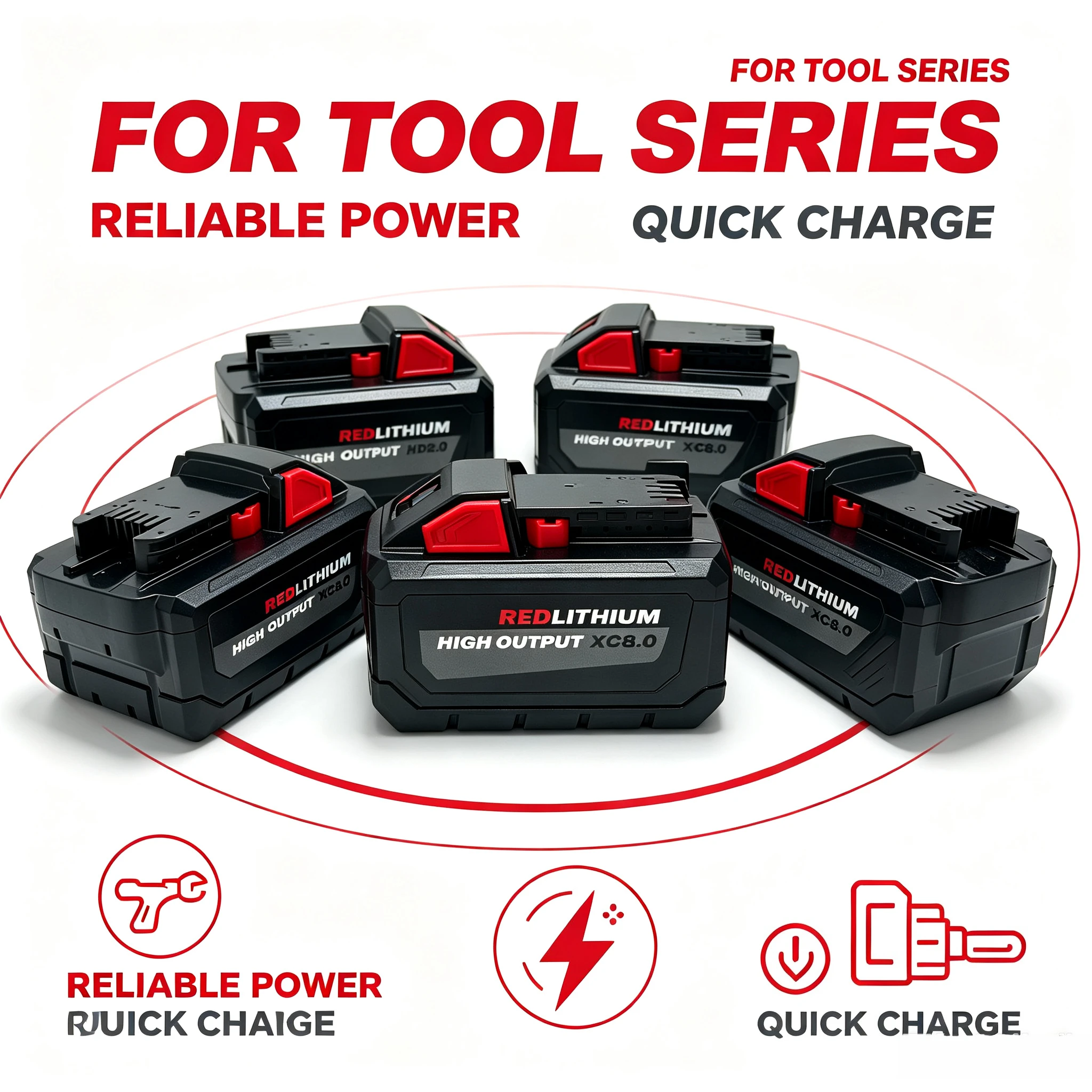 For Amplified M18 48-11-1850 48-11-1860 6.0Ah High Capacity Li-ion Battery Replacement M18 Cordless Electric Nailer
For Amplified M18 48-11-1850 48-11-1860 6.0Ah High Capacity Li-ion Battery Replacement M18 Cordless Electric Nailer