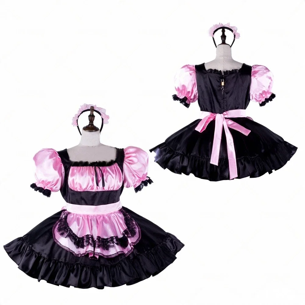 Сексуальная эффективная девушка, французская горничная, черное, розовое, атласное, запираемое, с рюшами, платье, карнавальный костюм, вечерние костюмы на Хэллоуин, индивидуальный заказ
Сексуальная эффективная девушка, французская горничная, черное, розовое, атласное, запираемое, с рюшами, платье, карнавальный костюм, вечерние костюмы на Хэллоуин, индивидуальный заказ