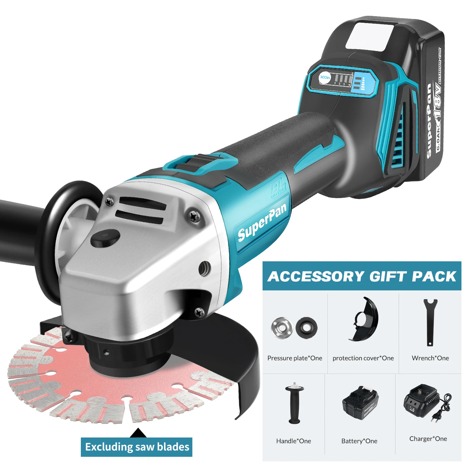 Многофункциональная угловая шлифмашина SuperPan 404 — бесщеточный инструмент для резки и полировки 125 мм для аккумулятора Makita 18В
Многофункциональная угловая шлифмашина SuperPan 404 — бесщеточный инструмент для резки и полировки 125 мм для аккумулятора Makita 18В