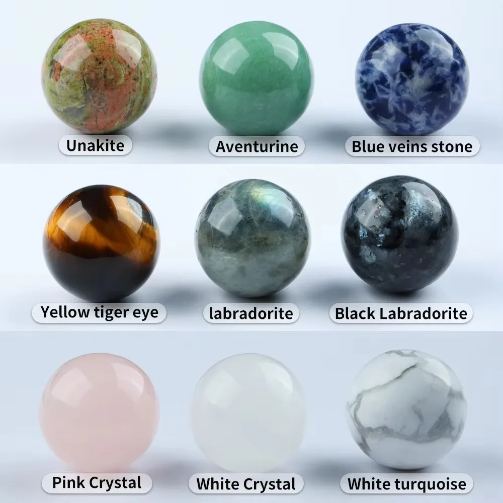 Natural Stone Bead Round Ball Aventurine Labradorite Sodalite Tiger Eye Crystal Howlite Without Hole Bead for Making Jewelry
Natural Stone Bead Round Ball Aventurine Labradorite Sodalite Tiger Eye Crystal Howlite Without Hole Bead for Making Jewelry
