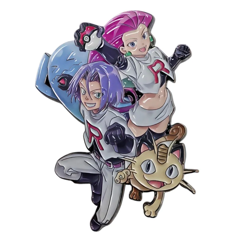 Металлический значок PTCG Team Rocket в стиле аниме, DIY, мультяшные аксессуары, Джесси, Джеймс, Мяу-Мяу, для школьных сумок, одежды, украшение, игрушка, подарок
Металлический значок PTCG Team Rocket в стиле аниме, DIY, мультяшные аксессуары, Джесси, Джеймс, Мяу-Мяу, для школьных сумок, одежды, украшение, игрушка, подарок