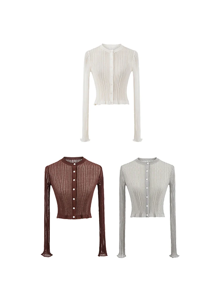 Slim Fit Knitted Long Sve round Ne Open Cardigan Women's Summer New Sle Commute Simple Sle ORGIRIS Cotton Linen Blend
Slim Fit Knitted Long Sve round Ne Open Cardigan Women's Summer New Sle Commute Simple Sle ORGIRIS Cotton Linen Blend