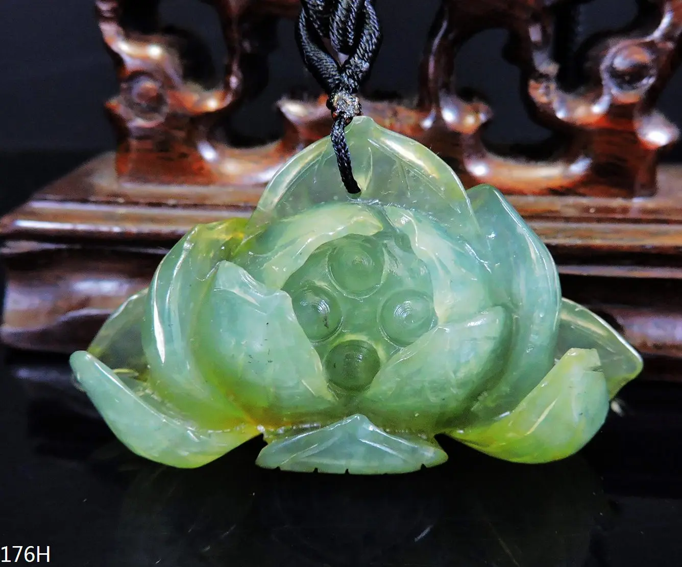 Jade Jewelry Natural Jade Pendant Necklace Hand-Carved lotus flower Jadeite Necklace Pendant Gift No Treatment 176H
Jade Jewelry Natural Jade Pendant Necklace Hand-Carved lotus flower Jadeite Necklace Pendant Gift No Treatment 176H
