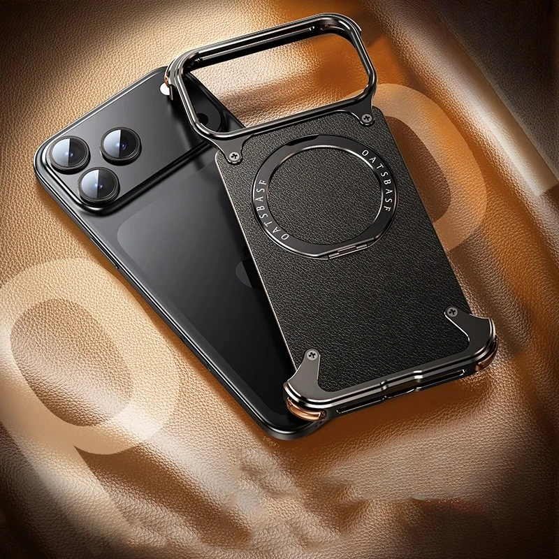 Деловой кожаный чехол для телефона Magsafe для оригинального IPhone 17 Pro Max Air с 360° ° Поворотная подставка, безрамная противоударная защитная крышка 
Деловой кожаный чехол для телефона Magsafe для оригинального IPhone 17 Pro Max Air с 360° ° Поворотная подставка, безрамная противоударная защитная крышка