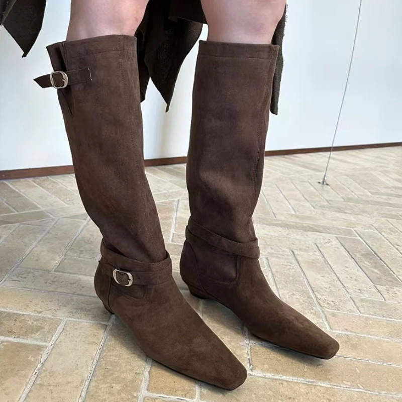 Women's High Boots Flats Designer Knee High Shoes Elegant 2025 Winter Fashion Chelsea Boots New Walking Dress Long Ladies Boots
Women's High Boots Flats Designer Knee High Shoes Elegant 2025 Winter Fashion Chelsea Boots New Walking Dress Long Ladies Boots