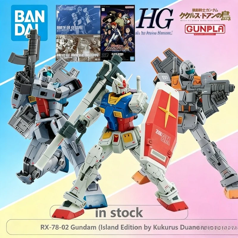 Оригинальный конструктор BANDAI HG 1/144 Cucuruz Doan's Island RX-78-02 Gundam, коллекционная модель, игрушка, подарок для мальчиков
Оригинальный конструктор BANDAI HG 1/144 Cucuruz Doan's Island RX-78-02 Gundam, коллекционная модель, игрушка, подарок для мальчиков