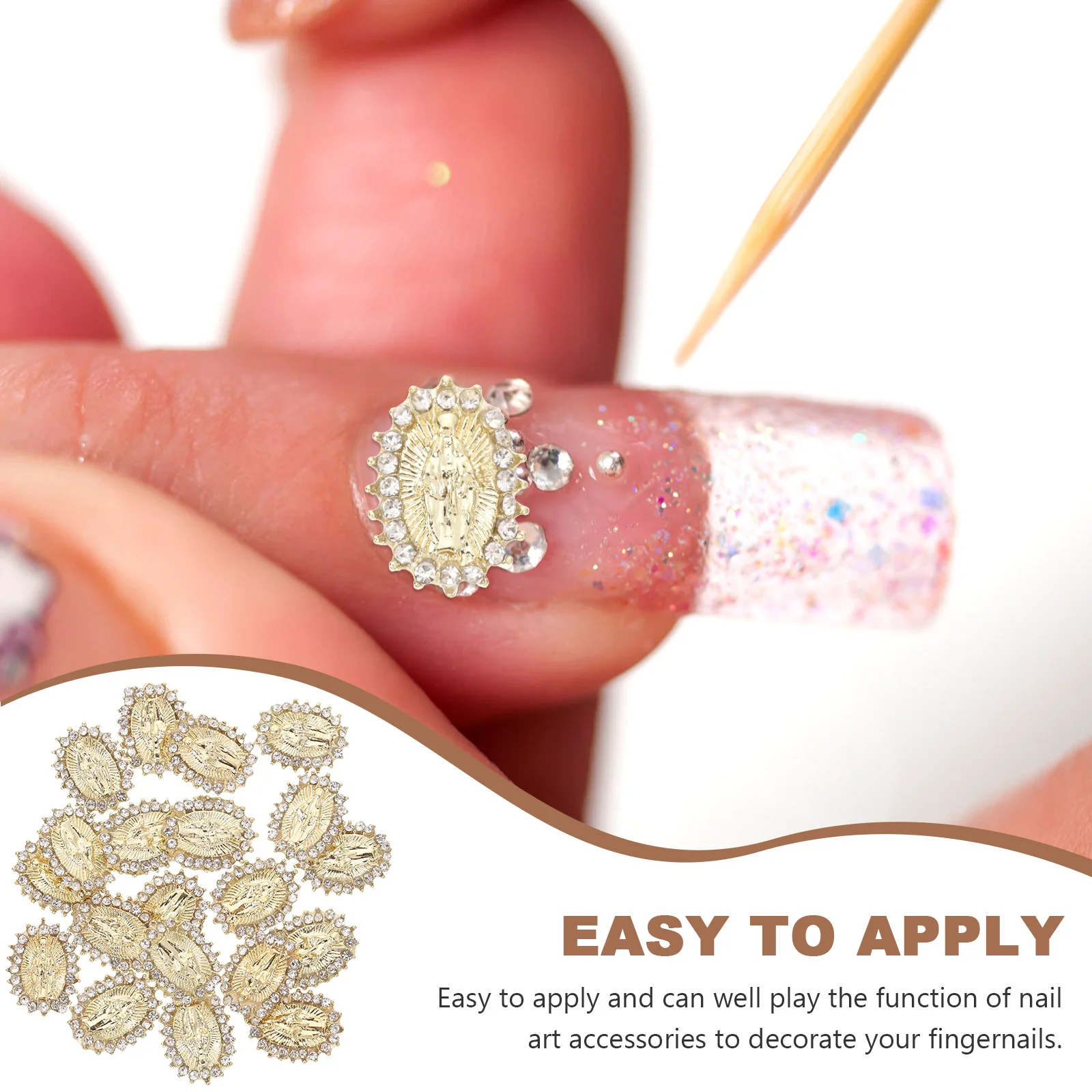 20Pcs Nail Ornaments Lightweight Durable Brightness Luster DIY Manicure Accessories Fingernail Decorations Nail Charms
20Pcs Nail Ornaments Lightweight Durable Brightness Luster DIY Manicure Accessories Fingernail Decorations Nail Charms