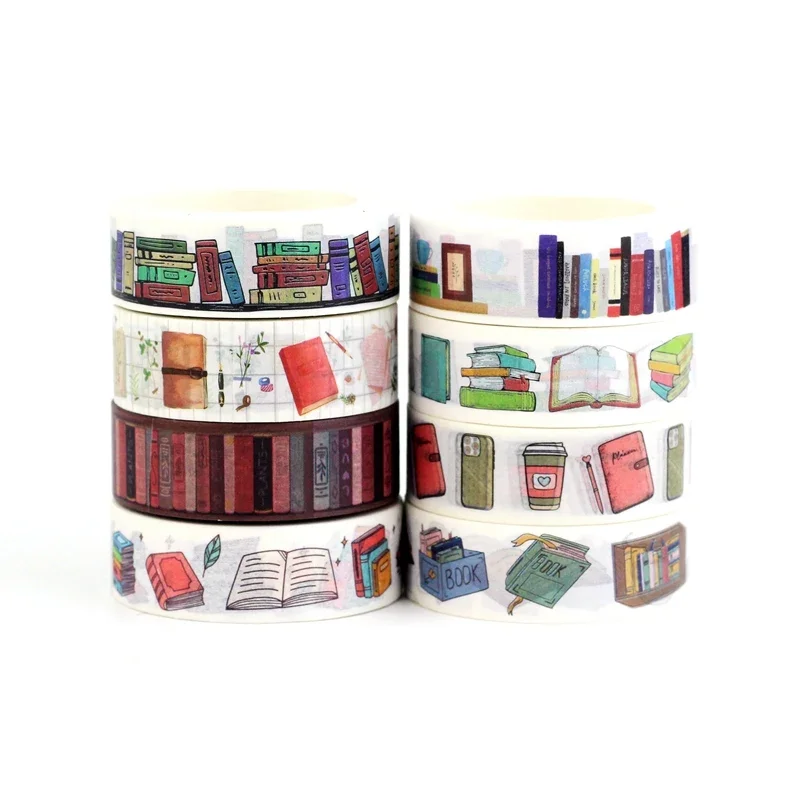 NEW 1PC 10M Deco Library Books Washi Tape Set for Journaling Scrapbooking Adhesive Masking Tape Cute Stationery School Supplies
NEW 1PC 10M Deco Library Books Washi Tape Set for Journaling Scrapbooking Adhesive Masking Tape Cute Stationery School Supplies