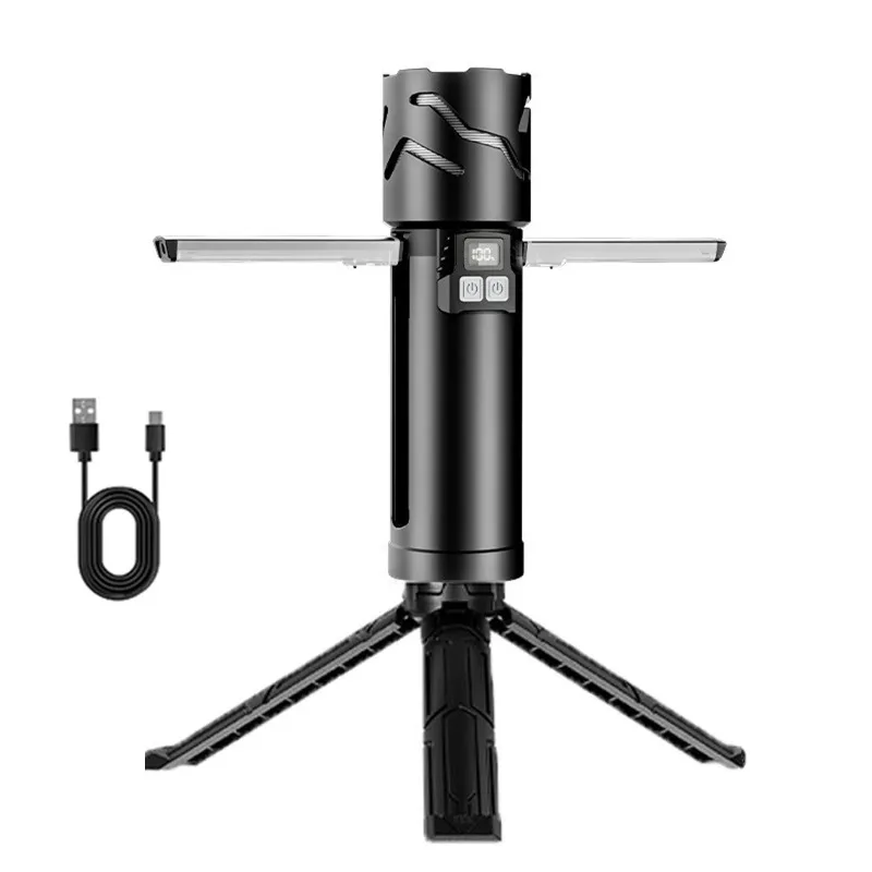 Небольшой фонарик для кемпинга, светодиодный перезаряжаемый, цифровой экран с быстрой зарядкой емкостью 5500 мАч, с боковыми огнями и подставкой
Небольшой фонарик для кемпинга, светодиодный перезаряжаемый, цифровой экран с быстрой зарядкой емкостью 5500 мАч, с боковыми огнями и подставкой