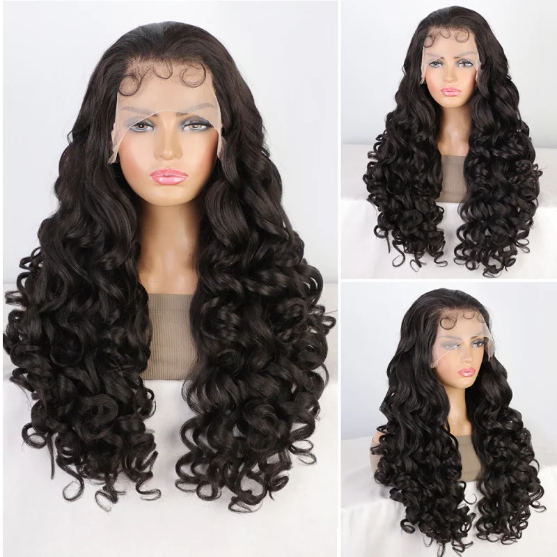Women's , European and American style, 13*6 lace front synthetic high-temperature fiber long curly hair wig
Women's , European and American style, 13*6 lace front synthetic high-temperature fiber long curly hair wig