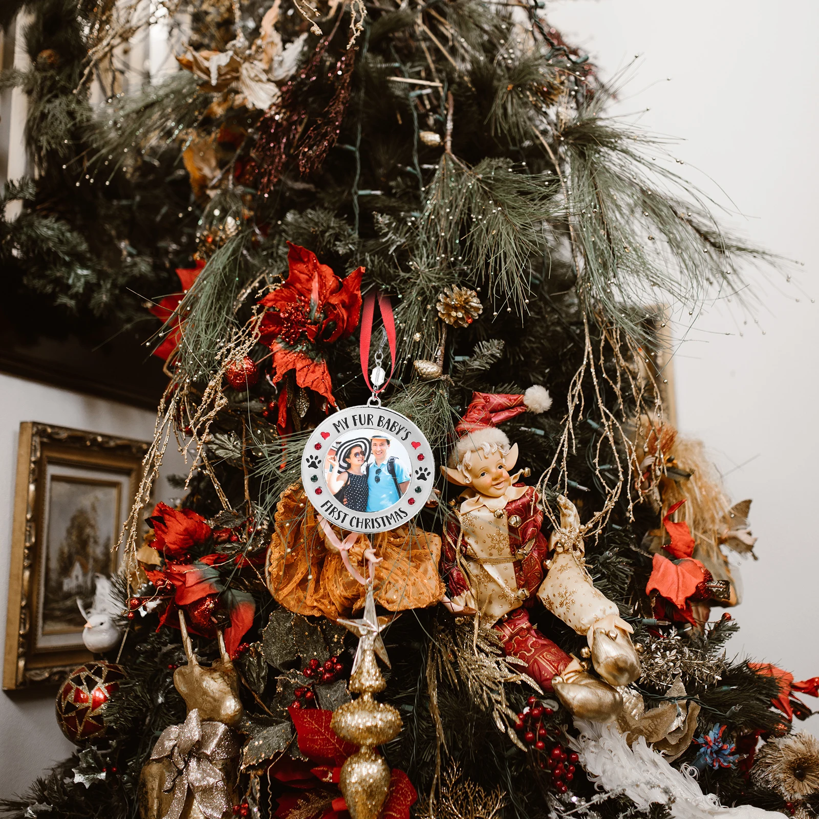 DIY Metal Photo Frame Keepsake Pendant Christmas Ornament Decorative Hanging Xmas Picture Frame Creative Decoration
DIY Metal Photo Frame Keepsake Pendant Christmas Ornament Decorative Hanging Xmas Picture Frame Creative Decoration