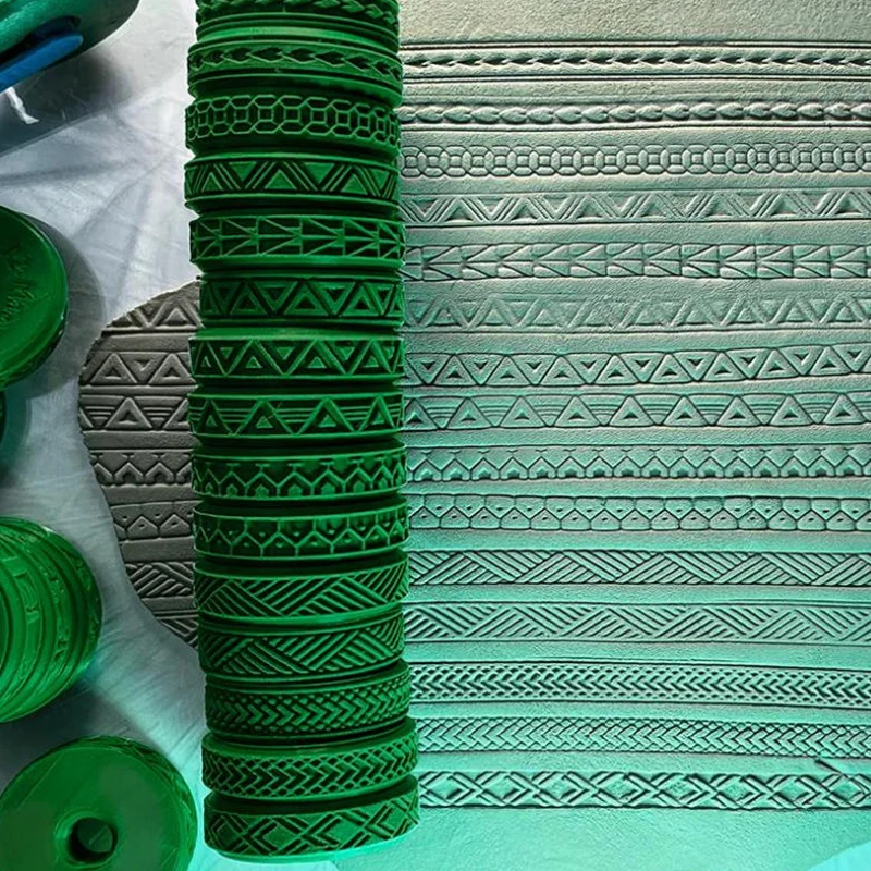 Clay Stamp Roller Ceramic Texture Wheel Geometric Flower Patterns DIY Clay Tools Body Painting Stamps Durable Art Decor
Clay Stamp Roller Ceramic Texture Wheel Geometric Flower Patterns DIY Clay Tools Body Painting Stamps Durable Art Decor