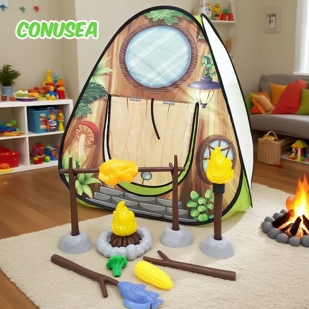 Kids Tent House for Children Baby Playground Camping Barbecue Torches Miniature Foods Pretend Play Indoor Outdoor Games Set Toys
Kids Tent House for Children Baby Playground Camping Barbecue Torches Miniature Foods Pretend Play Indoor Outdoor Games Set Toys