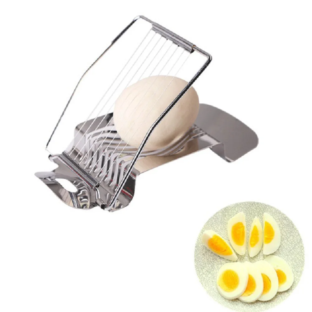 Stainless Steel Slicer Boiled Wire Metal Easy Clean Kitchen Gadget Egg Tool Durability Long Lasting Use Egg Cutting
Stainless Steel Slicer Boiled Wire Metal Easy Clean Kitchen Gadget Egg Tool Durability Long Lasting Use Egg Cutting