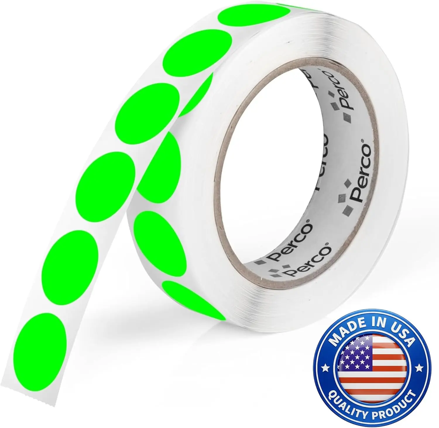 Fluorescent Green Circle Dot Stickers 1-Inch, 1,000 per Roll with Perforation, High Visibility Strong Adhesive
Fluorescent Green Circle Dot Stickers 1-Inch, 1,000 per Roll with Perforation, High Visibility Strong Adhesive