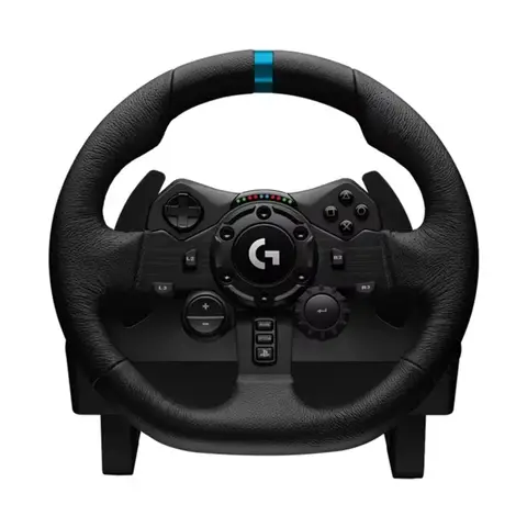 Original Logitech G923 Racing Wheel and Pedals for PC PS4 PS5 Racing Simulation Game Featuring Vibration Motor steering wheel