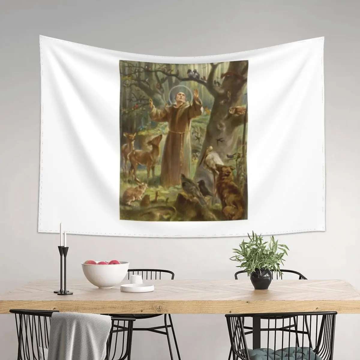 St. Francis of Assisi Preaching to the Animals Tapestry Room Decor Wall Art Room Decorating Aesthetic Tapestry
St. Francis of Assisi Preaching to the Animals Tapestry Room Decor Wall Art Room Decorating Aesthetic Tapestry