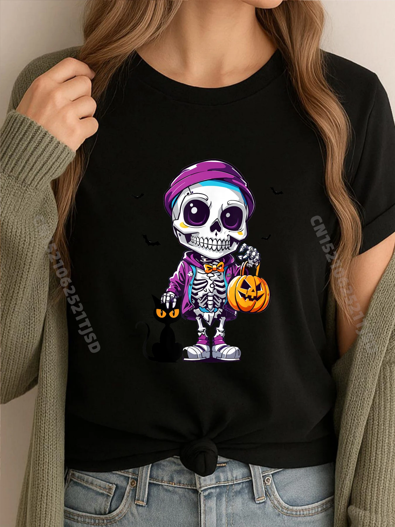 Прохладный Хэллоуин Скелет Кот Тыква Для осенней одежды Эстетические Camisas De Hombre
Прохладный Хэллоуин Скелет Кот Тыква Для осенней одежды Эстетические Camisas De Hombre