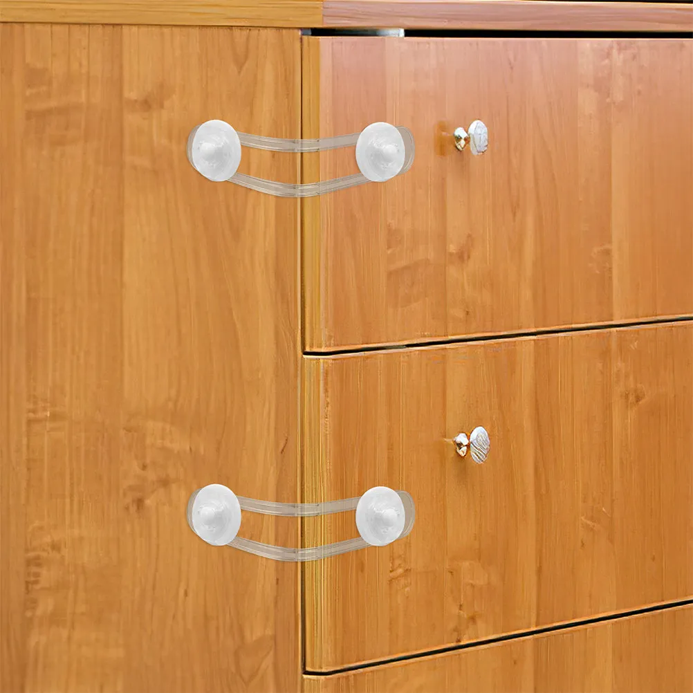 4Pcs Transparent Child Safety Locks Flexible Anti-Pinch Cabinet Locks Babyproof Drawer Latch for Refrigerator Cupboard Door
4Pcs Transparent Child Safety Locks Flexible Anti-Pinch Cabinet Locks Babyproof Drawer Latch for Refrigerator Cupboard Door