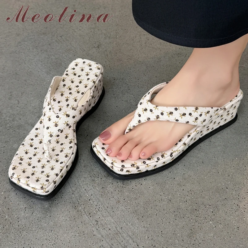 Meotina Women Flip Flop Slides Square Toe Wave Point Sandals Wedges High Heels Slippers Sexy Ladies Fashion Shoes Spring Summer
Meotina Women Flip Flop Slides Square Toe Wave Point Sandals Wedges High Heels Slippers Sexy Ladies Fashion Shoes Spring Summer