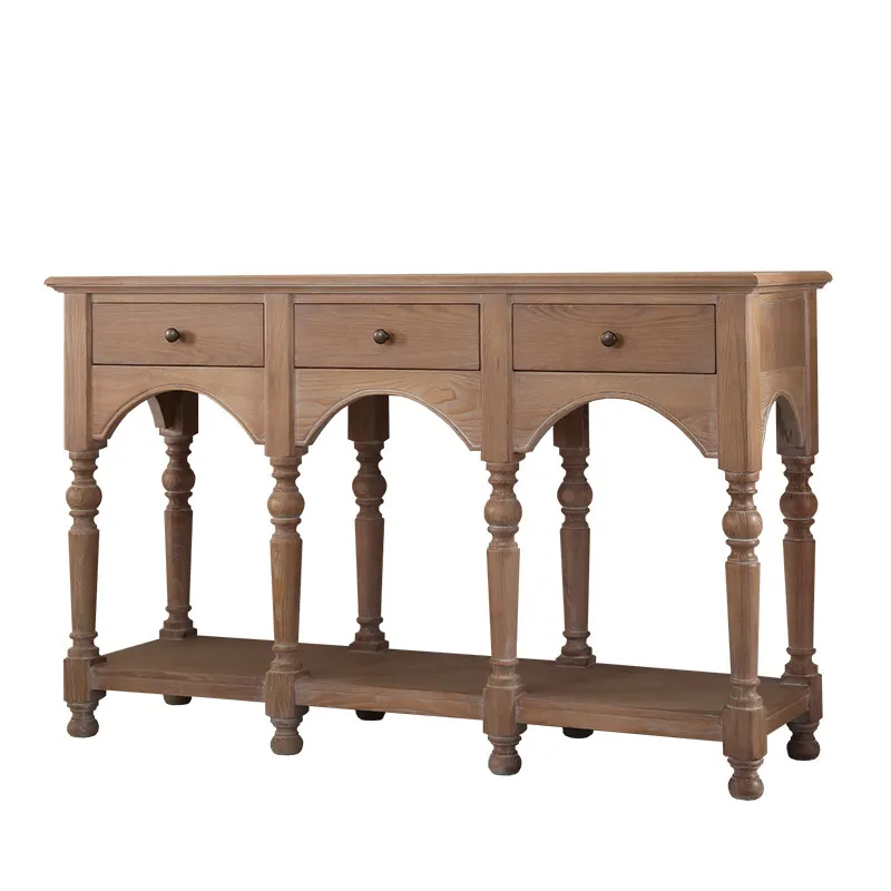 LMM simple wall French retro entrance table living room entry medieval foyer corridor cabinet
LMM simple wall French retro entrance table living room entry medieval foyer corridor cabinet